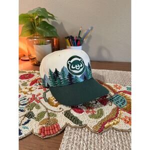New Era Chicago Cubs Outdoor Collection Forest Print Fitted Hat LidsHD Myfitteds